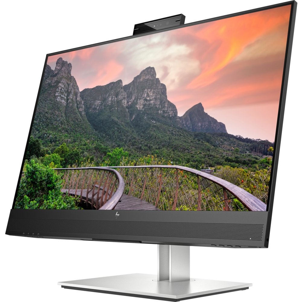 HP E27m G4 | 27" QHD IPS USB-C Conferentiemonitor met Webcam, Speakers en Microfoon | 75Hz | Zwart - Afbeelding 2