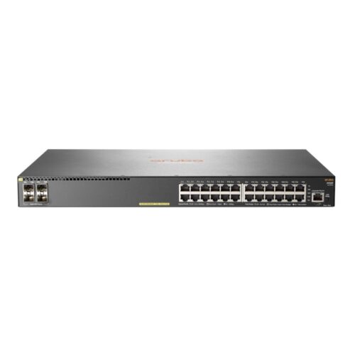 HPE Aruba 2930F 24G PoE+ 4SFP | Managed L3 Switch | 24 Poorten | Gigabit Ethernet (10/100/1000 Mbps) | PoE+ | 1U Rackmount | Grijs