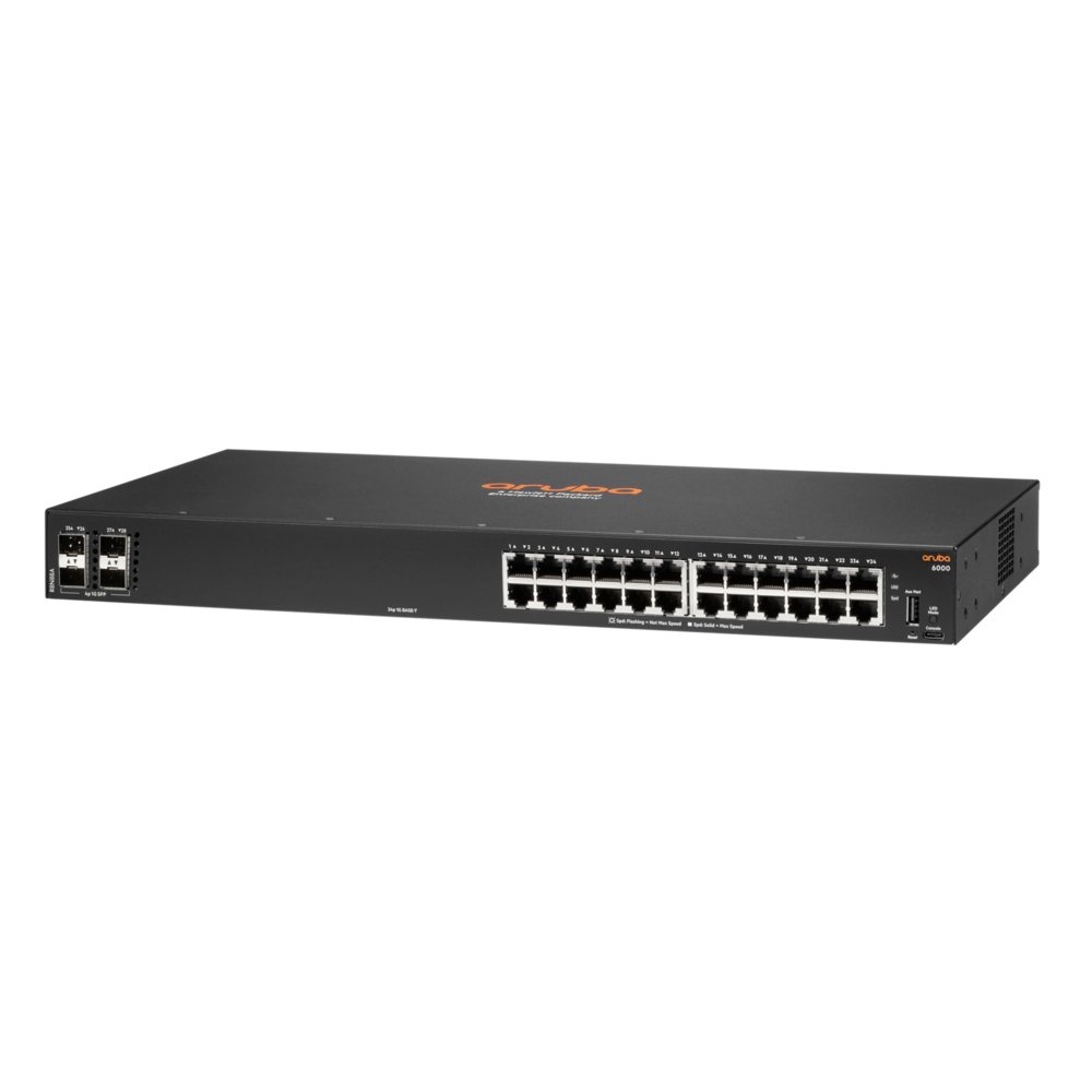 Hewlett Packard Enterprise Aruba 6000 24G 4SFP | Managed L3 Switch | Gigabit Ethernet (10/100/1000) | 1U - Afbeelding 2