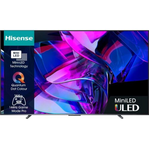 Hisense 100U7KQ 100" | Grote 4K Ultra HD Mini LED Smart TV | VIDAA U + Wifi | Dolby Vision | Local Dimming voor Perfect Contrast | 144Hz