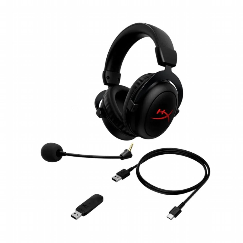 HyperX Cloud II Core | Draadloze Over-Ear Gaming Headset | USB-A Receiver & 3.5mm | Zwart - Afbeelding 3