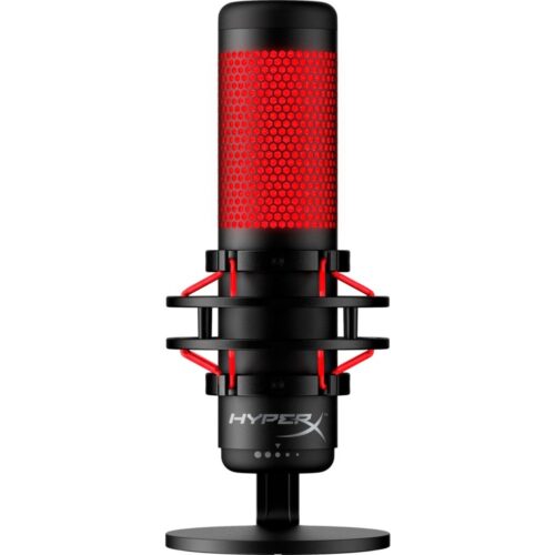 HyperX QuadCast | USB-microfoon | Rode verlichting | Voor pc en console | Zwart/Rood