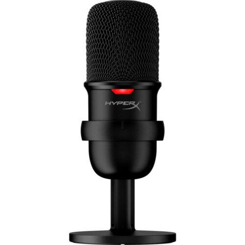 HyperX SoloCast | USB Condensator Gaming Microfoon | 24-bit/96kHz | Tap-to-Mute | Cardioïde | Zwart
