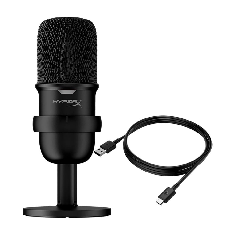 HyperX SoloCast | USB Condensator Gaming Microfoon | 24-bit/96kHz | Tap-to-Mute | Cardioïde | Zwart - Afbeelding 3