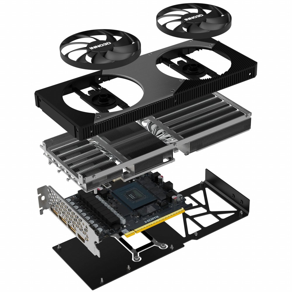 INNO3D GeForce RTX 5070 TWIN X2 | 12GB GDDR7 | DLSS 4 | Videokaart | Nvidia GPU - Afbeelding 2