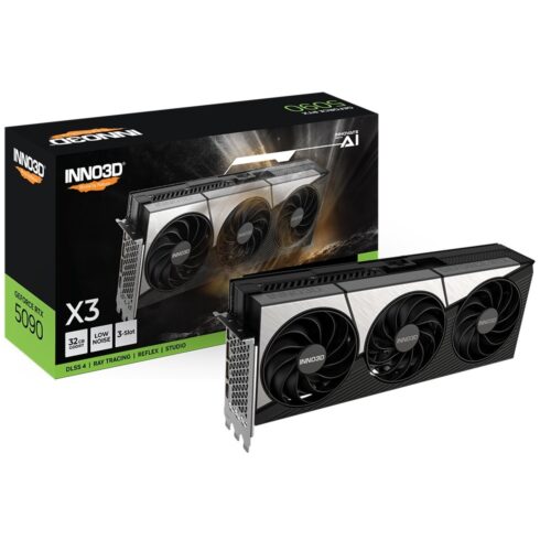 INNO3D GeForce RTX 5090 X3 | 32 GB GDDR7 VRAM | 4K Gaming & AI | Videokaart | GPU | Nvidia