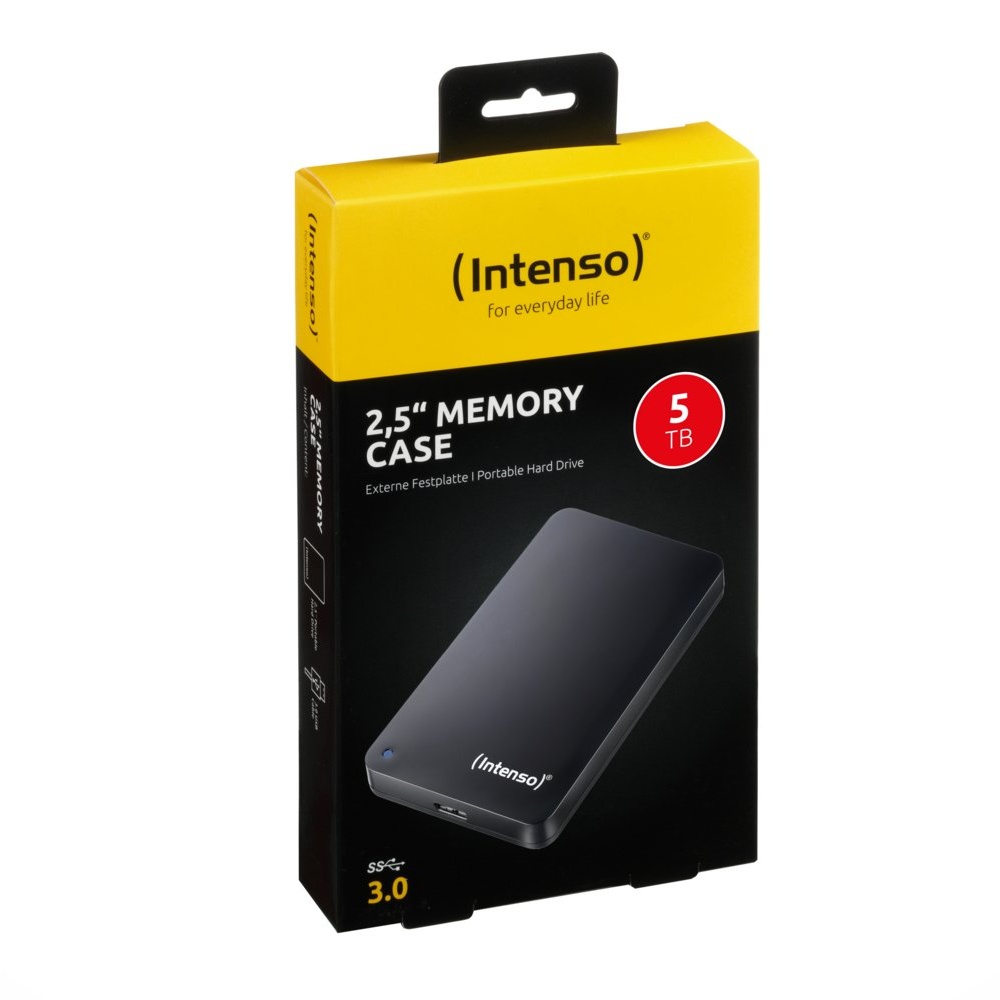 Intenso Memory Case Externe Harde Schijf | 5TB | USB 3.2 | Zwart - Afbeelding 3