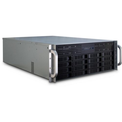 Inter-Tech 4U-4416L | Server Rack Case | Zwart/Zilver