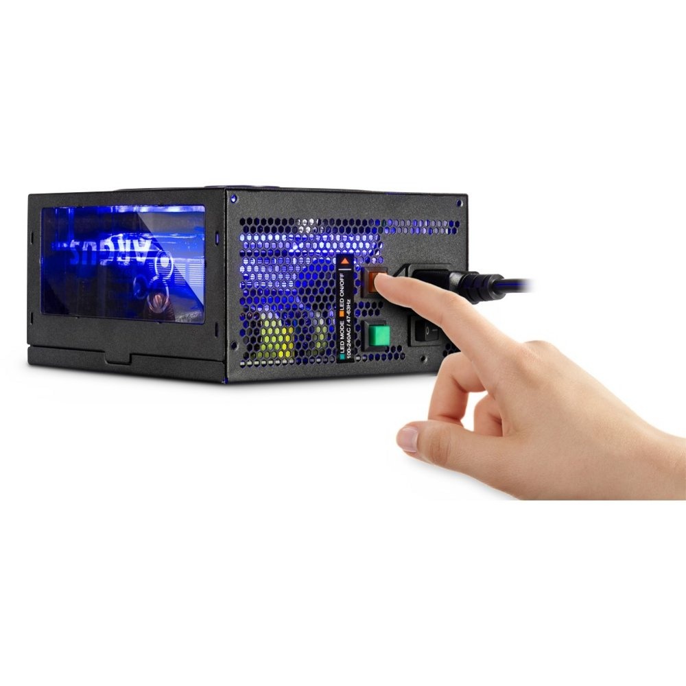 Inter-Tech Argus RGB-600W II | 600 Watt Bronze ATX PSU | Power Supply | Voeding - Afbeelding 2