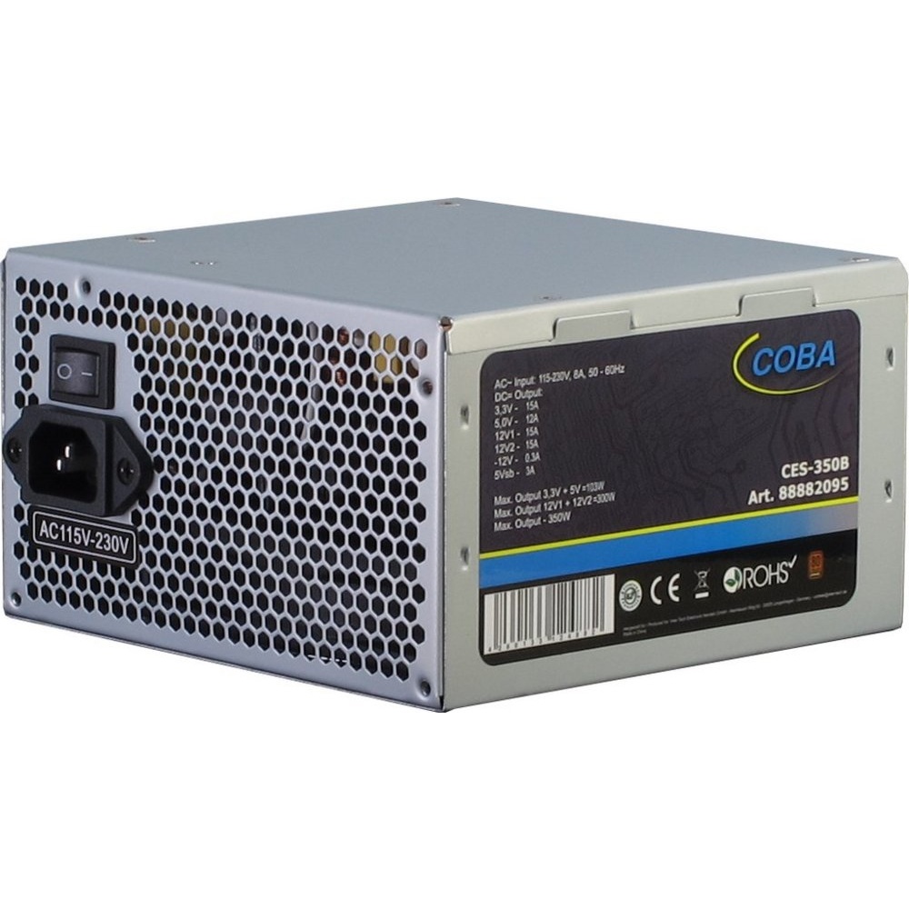 Inter-Tech Coba System | 350 Watt ATX PSU | Power Supply | Voeding