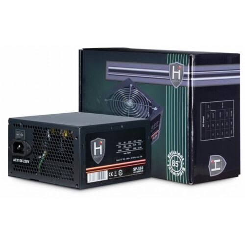 Inter-Tech HiPower SP-550 | 550 Watt ATX PSU | Niet Modulair | Power Supply | Voeding