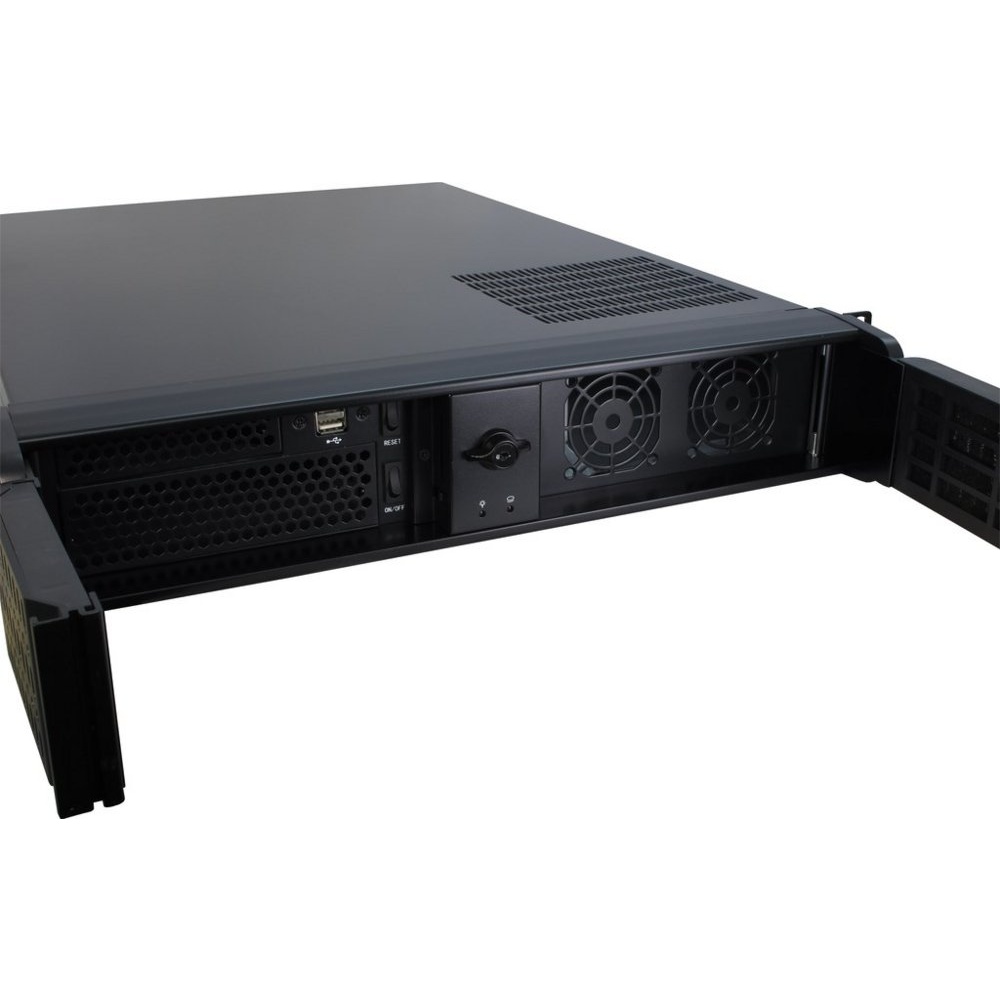 Inter-Tech IPC 2U-2098-SL | Server Rack Case | Zwart - Afbeelding 3
