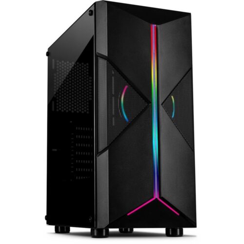 Inter-Tech IT-3306 CAVY RGB | Tower Case | Zwart