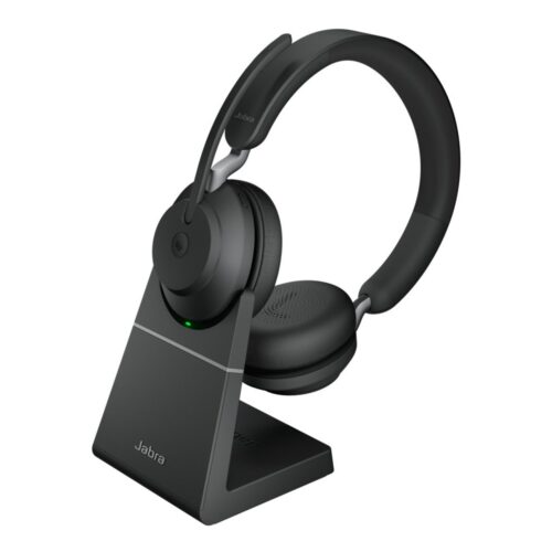 Jabra Evolve 65 | Draadloze On-Ear Headset | Bluetooth | Oplaadstation | Zwart