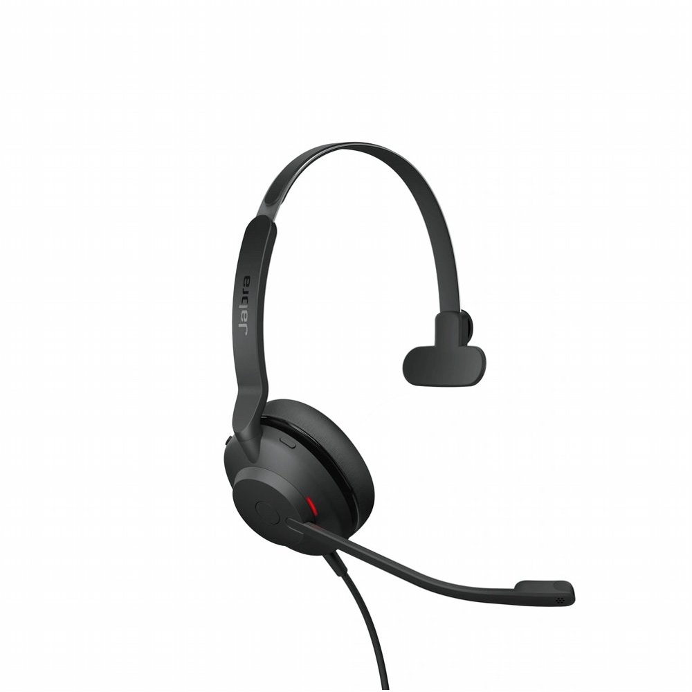 Jabra Evolve2 30 UC | Mono Bedrade On-Ear Headset USB-C | Zwart - Afbeelding 2
