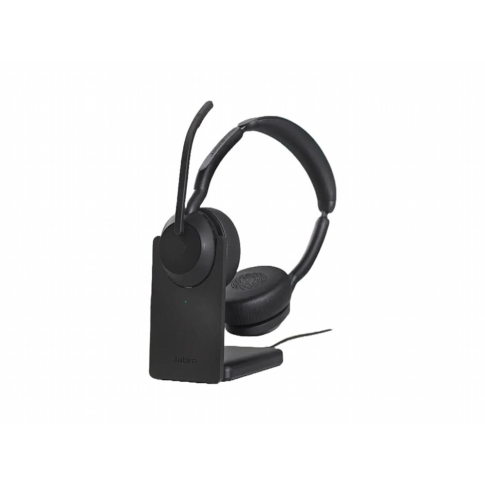 Jabra Evolve2 55 Link380a MS Stereo | Bluetooth Headset (ANC) | USB-A Dongle | Oplaadstandaard | Zwart - Afbeelding 2