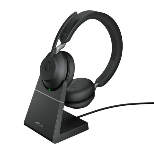 Jabra Evolve2 65 | Draadloze On-ear Headset | USB Receiver | Oplaadstation | Zwart