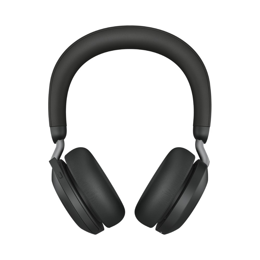 Jabra Evolve2 75 | Draadloze Headset USB-C Adapter | MS Teams | Zwart