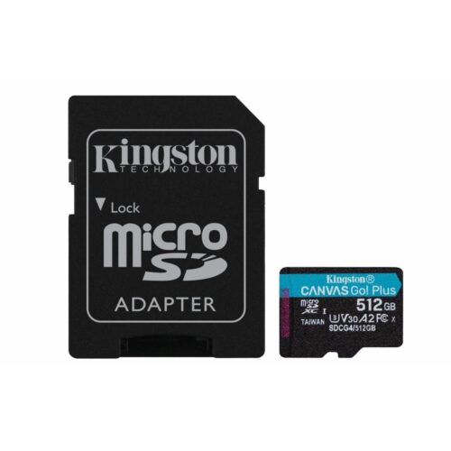 Kingston Technology | 512GB microSDXC Canvas Go! Plus Gen4 | 200MB/s | A2 U3 V30 | Inclusief Adapter