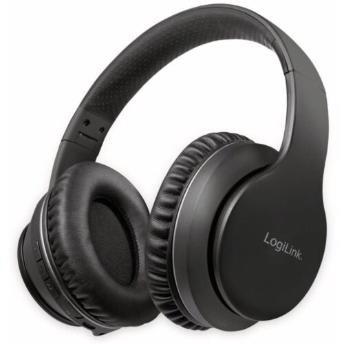 LogiLink BT0053 hoofdtelefoon/headset Draadloos Hoofdband Muziek Bluetooth Zwart