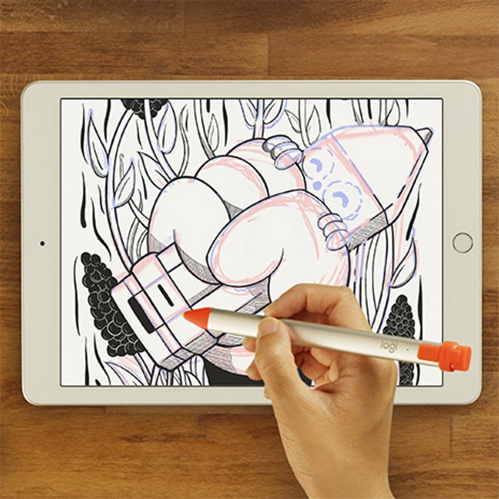 Logitech Crayon Stylus Pen | 20 g | Oranje/Wit - Afbeelding 4