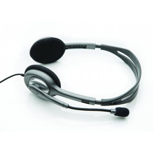 Logitech H110 | On-Ear Bedrade 3,5mm Koptelefoon met Microfoon | Zwart/Zilver
