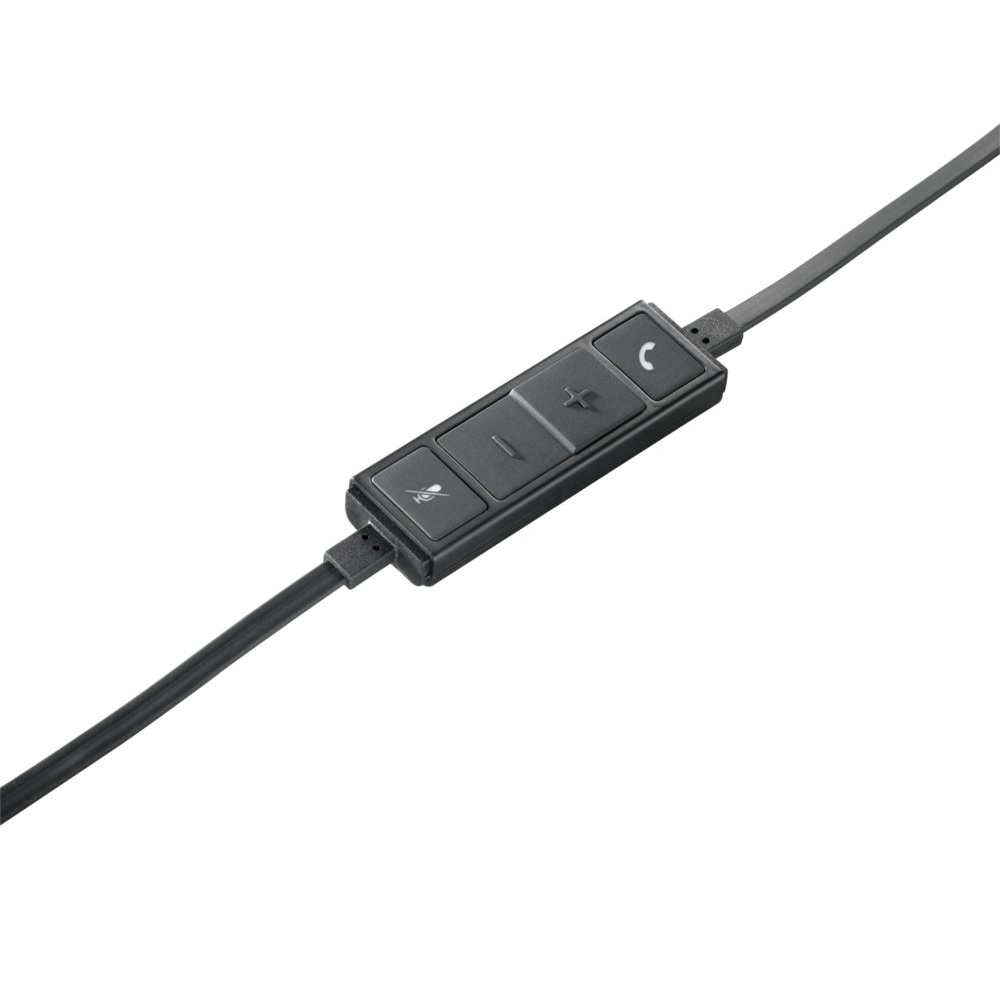 Logitech H650e | Bedrade On-ear Mono Headset | USB-A | Zwart/Zilver - Afbeelding 3