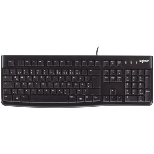 Logitech K120 Bedraad Toetsenbord | USB | QWERTZ (Duits) | Zwart