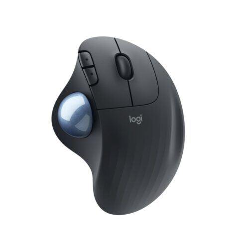 Logitech M575 Ergo Trackball for Business | Ergonomische Draadloze Muis | Rechtshandig | RF + Bluetooth | 2000 DPI | Grafiet