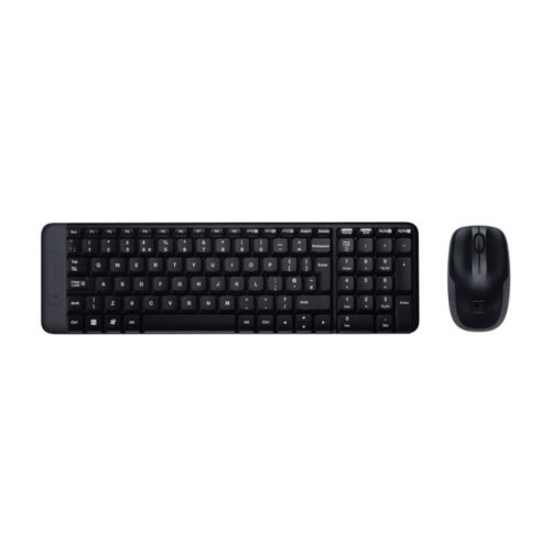 Logitech MK220 | Draadloze Desktop Set | Compact Toetsenbord + Muis | Zwart