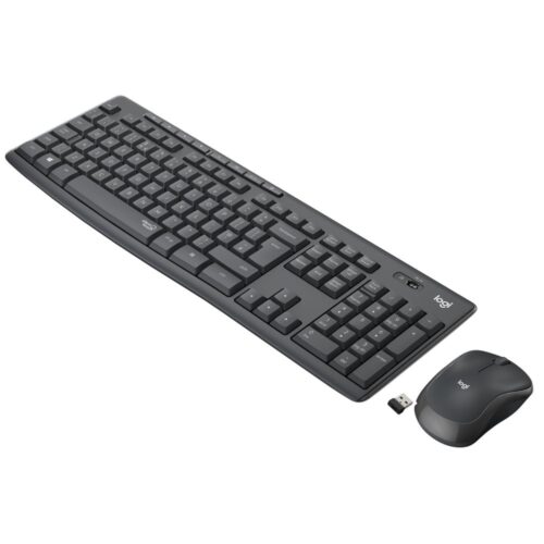 Logitech MK295 Silent | Draadloze Muis-en-Toetsenbordcombo | USB-ontvanger | AZERTY | Zwart