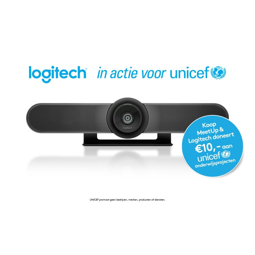 Logitech MeetUp Conferentiecamera | 4K Ultra HD | 120° Kijkhoek | 5x Zoom | Bluetooth | USB - Afbeelding 2