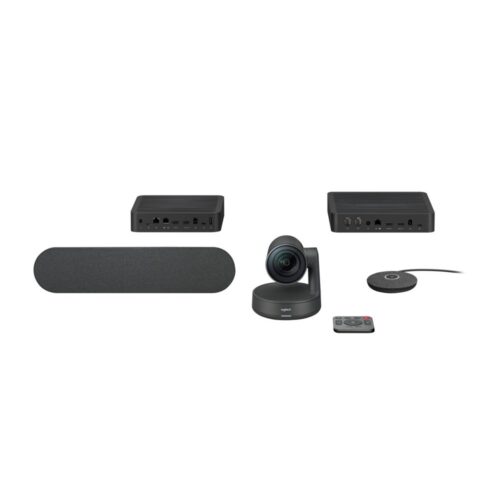 Logitech Rally Ultra-HD ConferenceCam | 4K PTZ-camera | 15x zoom | RightSense™ | Voor groepen tot 10 personen | Ethernet LAN | Zwart