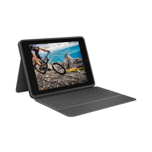 Logitech Rugged Folio | Grafiet | Smart Connector | QWERTZ Toetsenbord | Duits | Beschermhoes voor iPad