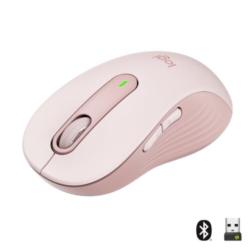 Logitech Signature M650 | Draadloze Muis | Rechtshandig | RF + Bluetooth | 2000 DPI | Roze