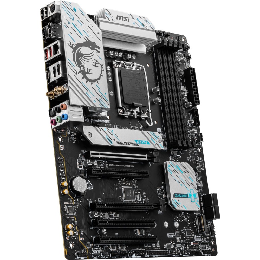 MSI B760 GAMING PLUS WIFI DDR4 | Socket LGA 1700 | Intel B760 | 4xDDR4 | ATX | Moederbord