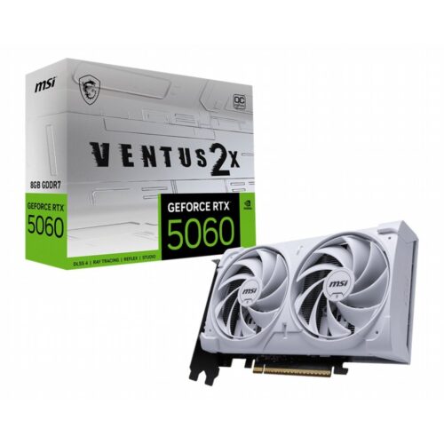 MSI GeForce RTX 5060 VENTUS 2X OC WHITE | 8GB GDDR7 | DLSS 4 | Videokaart | Nvidia GPU