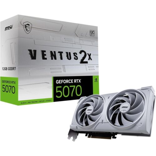 MSI GeForce RTX 5070 VENTUS 2X OC White | 12GB GDDR7 | DLSS 4 | Videokaart | Nvidia GPU