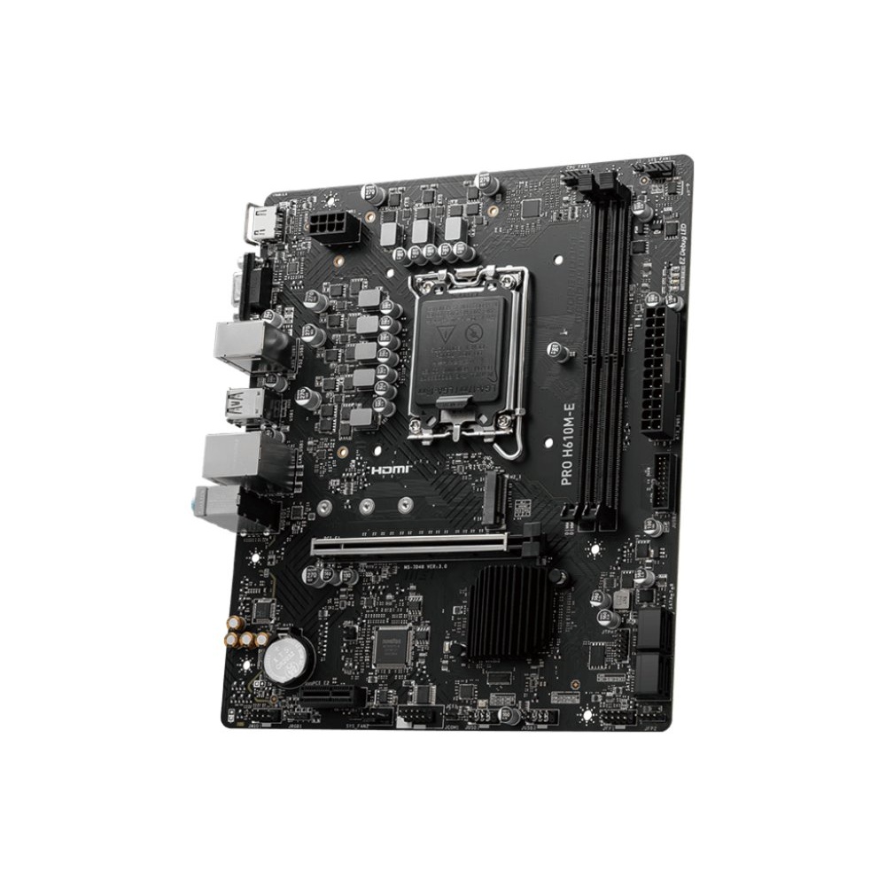 MSI PRO H610M-E | Socket LGA 1700 | Intel H610 | 2xDDR5 | Micro-ATX | Moederbord - Afbeelding 3