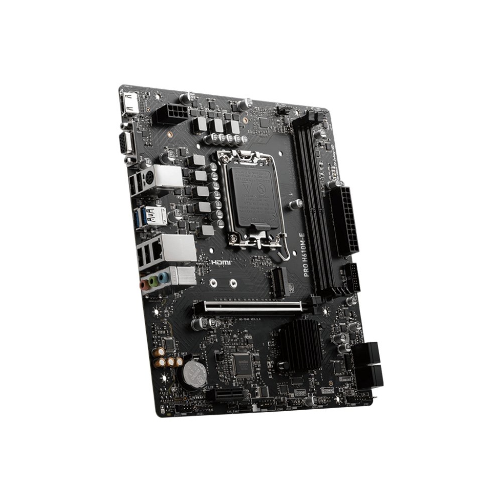 MSI PRO H610M-E | Socket LGA 1700 | Intel H610 | 2xDDR5 | Micro-ATX | Moederbord - Afbeelding 4