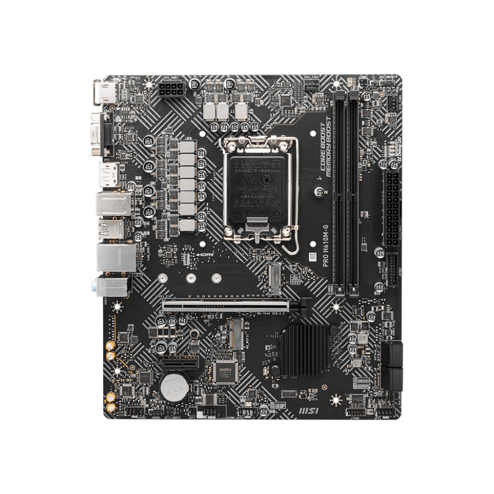 MSI PRO H610M-G | Moederbord Micro-ATX | LGA 1700 | DDR4 - Afbeelding 2