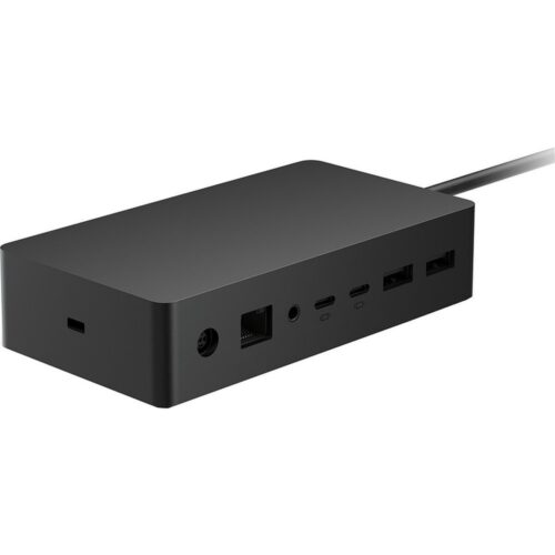Microsoft Surface Dock 2 1GK-00002 | Dockingstation voor Surface | 4x USB-C | 2x USB-A | Dual 4K @60Hz | 199W voeding | Gigabit Ethernet | Zwart