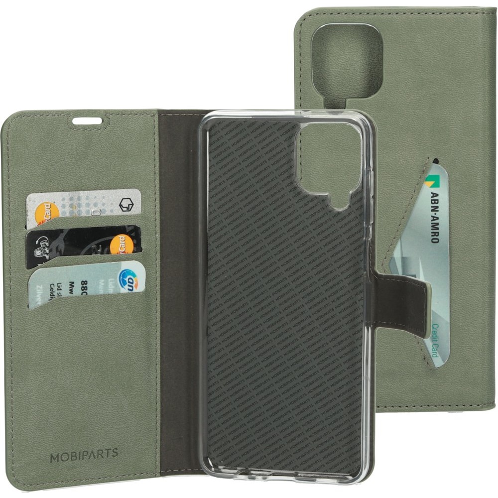 Mobiparts Classic Wallet Case | Samsung Galaxy A12 (2021) | Stone Green
