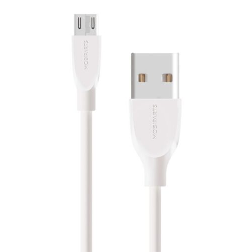 Mobiparts | Micro-USB naar USB Kabel | 2A | 0,5m | Wit