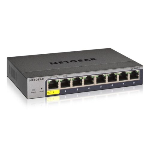 NETGEAR GS108Tv3 | Managed L2 Switch | 8 Poorten | Gigabit Ethernet (10/100/1000 Mbps)