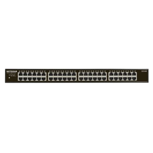 NETGEAR GS348 Unmanaged Gigabit Ethernet Switch | 48 Poorten | 1U Rackmount