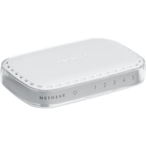 NETGEAR GS605-400PES | 5-poorts Gigabit Unmanaged Switch | Plug & Play | Energiezuinig | Wit
