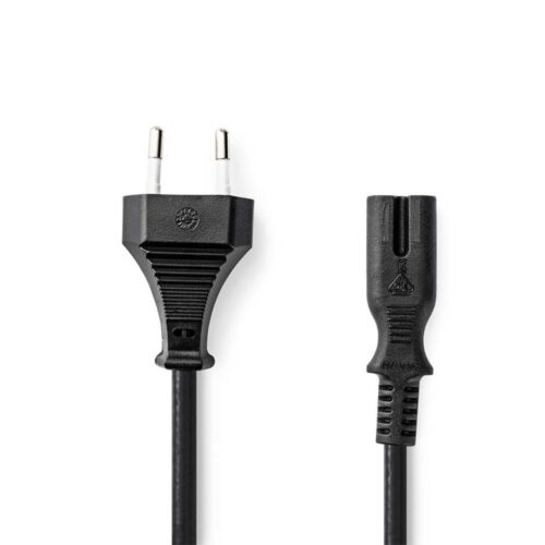 Nedis CEGL11040BK05 | Elektriciteitssnoer | 0,5 m | Eurostekker naar IEC-C7 | Zwart