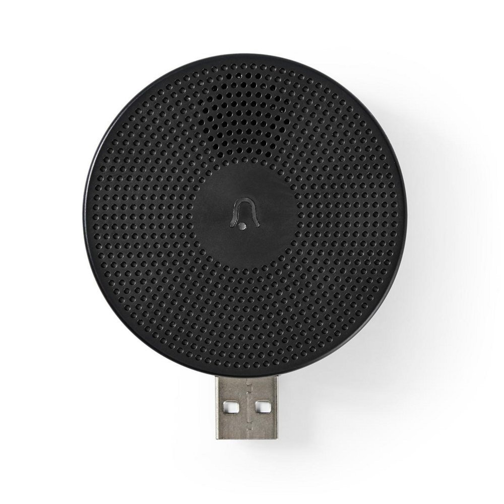 Nedis WIFICDPC10BK | Draadloze deurbelontvanger | USB-gevoed | 433 MHz | 80 dB | Zwart - Afbeelding 3