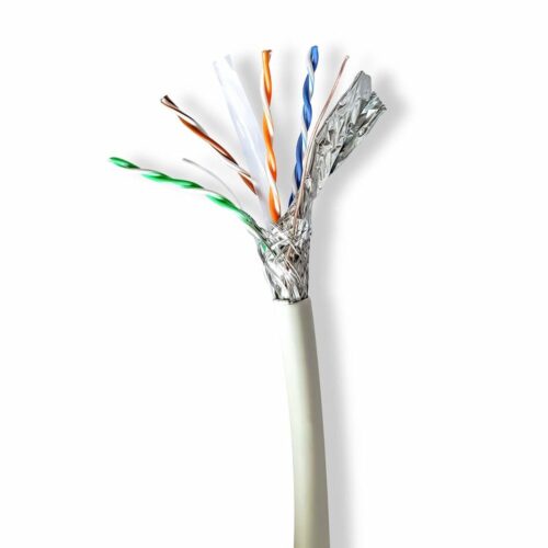 Nedis netwerkkabel | Cat6a | S/FTP (S-STP) | 100 m | Grijs | CCBG8538GY100S